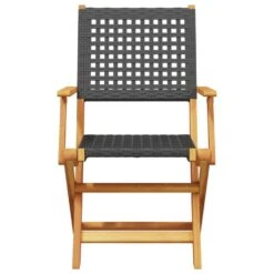 VidaXL - Tuinstoelen - Zwart - Acaciahout En Poly Rattan - 2 Stuks -Beliani Winkel f714b413247e47c690621b71c417a53c