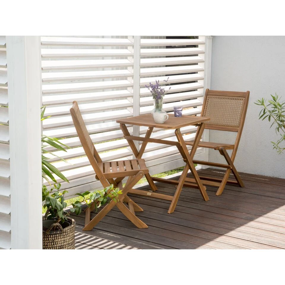 PARAGGI - Tuintafel - Bruin - Acaciahout 2 PARAGGI - Tuintafel - Bruin - Acaciahout - Afbeelding 2