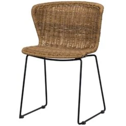 WOOOD Wings Tuinstoelen - Touw/Metaal - Naturel - Set Van 2 -Beliani Winkel f8319cd297444e9582998060fa95a24d