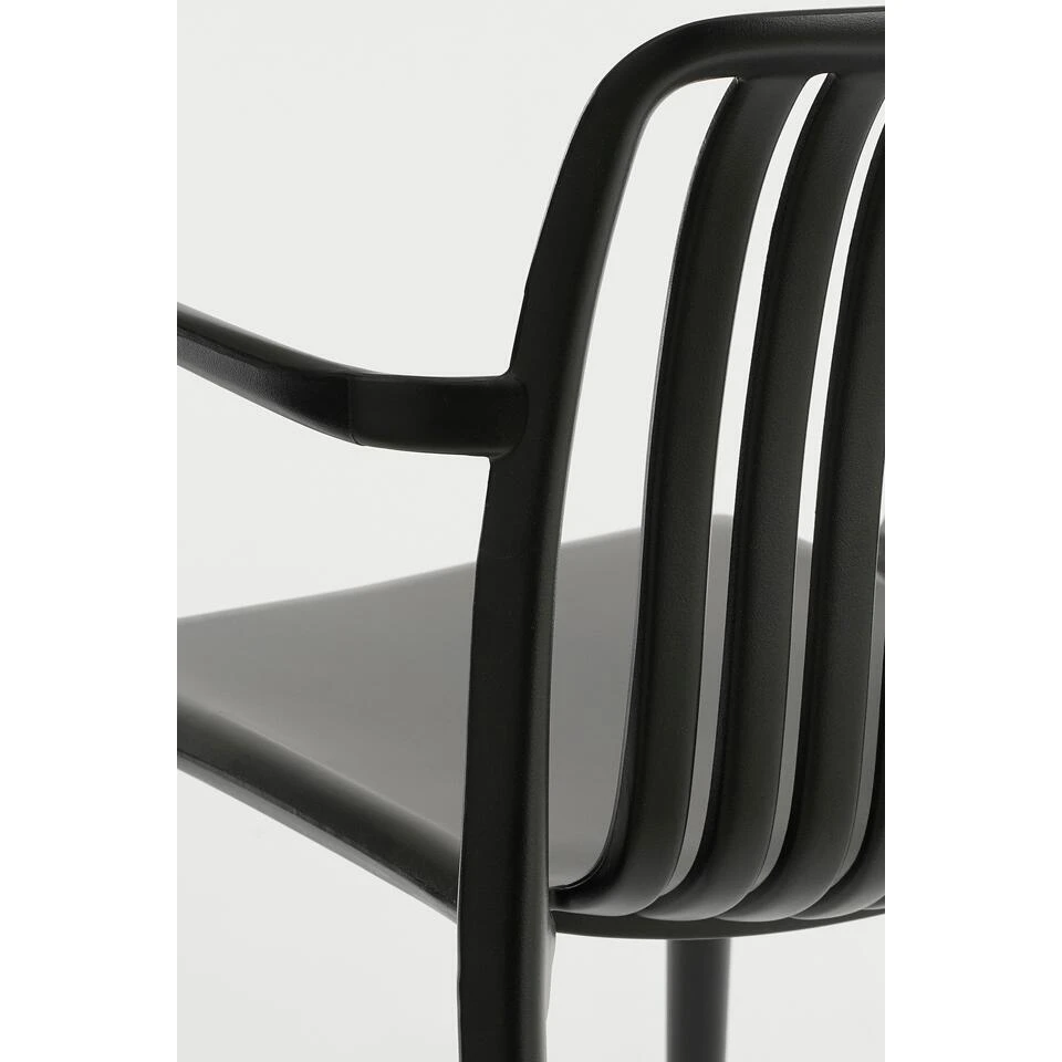 Mica Decorations Paloma Tuinstoel - Polypropyleen - Zwart 5 Mica Decorations Paloma Tuinstoel - Polypropyleen - Zwart - Afbeelding 5