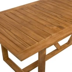 WOOOD Beaver Tuintafel - Teak - Naturel - 75x240x90 -Beliani Winkel fab6edfcf1eb40c0b538863746a7fe9f
