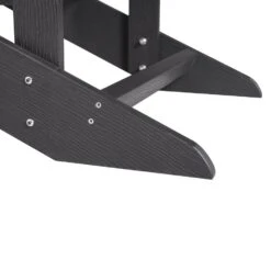 ADIRONDACK - Tuinstoel Met Voetenbank - Grijs - Kunsthout -Beliani Winkel fab7fe200c874c95b3cf0947a2ba5222