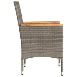 VidaXL - Tuinstoelen - Kussens - Grijs - Poly Rattan - 2 Stuks -Beliani Winkel fd0a7b14ab4b462c85409d388df3550d