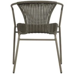 WOOOD Weston Stoelen Buiten - Rattan/Metaal - Jungle - Set Van 4 -Beliani Winkel fd32642003c04212a8e17bc2be9c8f52