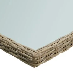 VidaXL - Tuintafel - Bruin - Glas En Poly Rattan - 200x100x74 Cm -Beliani Winkel fdf13bdbc40944519c7bf4ed71e11a20