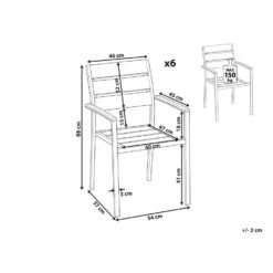 Beliani Tuinstoel VERNIO - Lichte Houtkleur Kunsthout 6 Beliani Tuinstoel VERNIO - Lichte Houtkleur Kunsthout -Beliani Winkel fe8f5d6d105948c0aa71b764c91fed80