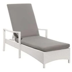 Beliani Tuinligstoel VASTO - Wit Pe Rotan 7 Beliani Tuinligstoel VASTO - Wit Pe Rotan -Beliani Winkel fecf0ffe000149ac812be95daf62bd6d