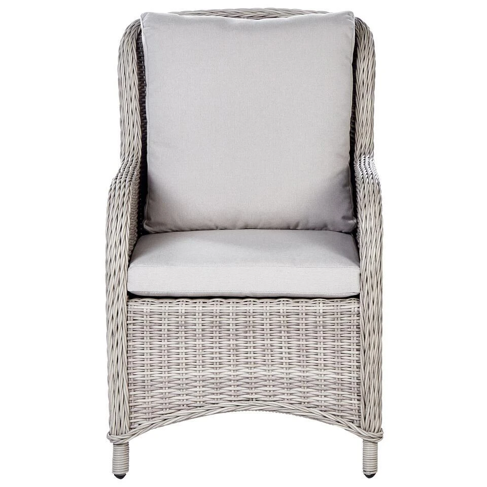 CASCAIS - Tuinstoel Set Van 2 - Beige - PE Rotan 5 CASCAIS - Tuinstoel Set Van 2 - Beige - PE Rotan - Afbeelding 5