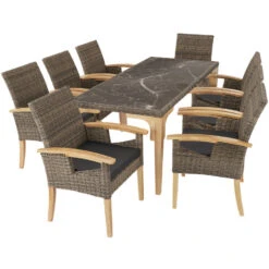 Tectake Wicker Stoel Rosarno, Natuur -Beliani Winkel ff9f81df0fc04a4a83e28b82178faaf2