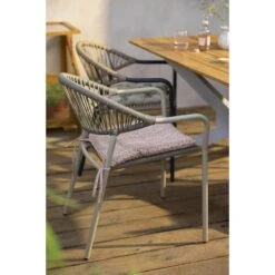 Terrasstoel Palamos - Naturel/zand -Beliani Winkel sf 50105611 01