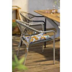 Terrasstoel Palamos - Naturel/zand -Beliani Winkel sf 50105611 03