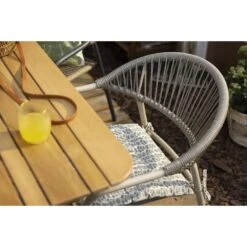 Terrasstoel Palamos - Naturel/zand -Beliani Winkel sf 50105611 04