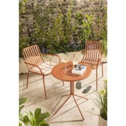 Bistrotafel Vence - Terra - 70xØ60 Cm 7 Bistrotafel Vence - Terra - 70xØ60 Cm -Beliani Winkel sf 50155232