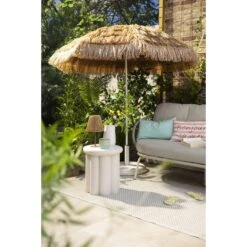 Tuinbijzettafel Parga - Zand - 45xØ40 Cm -Beliani Winkel sf 50155603