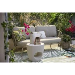 Tuinbijzettafel Corfu - Zand - 46x50x40 Cm 7 Tuinbijzettafel Corfu - Zand - 46x50x40 Cm -Beliani Winkel sf 50155605 01