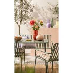 Tuinbank Vence - Metaal Lichtgroen - 81x114x62 Cm -Beliani Winkel sf 50205024 9070