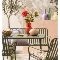 Tuinbank Vence - Metaal Lichtgroen - 81x114x62 Cm -Beliani Winkel sf 50205024 9071