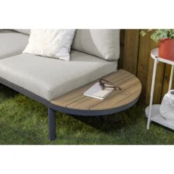 Loungebank Soulac - Antraciet - 81x243x71,5 Cm -Beliani Winkel sf 50205034 01