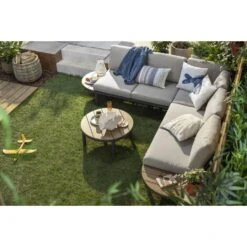 Loungebank Soulac - Antraciet - 81x243x71,5 Cm -Beliani Winkel sf 50205034 02