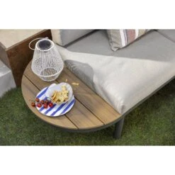 Loungebank Soulac - Antraciet - 81x243x71,5 Cm -Beliani Winkel sf 50205034 03